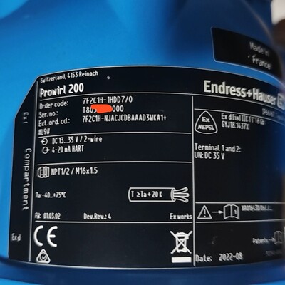 【维修】E+H涡街流量计Pr