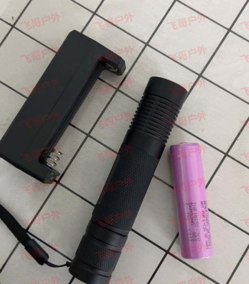 365nm黑镜紫外线手电鉴定钱币蜜蜡翡翠南红琥珀瓷器古玩紫光灯