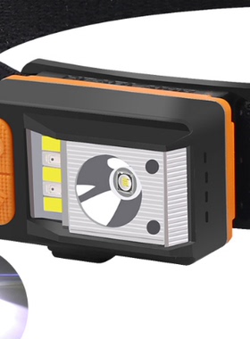 XPE+LED头灯 Type-c充电感应头灯 轻便户外骑行灯