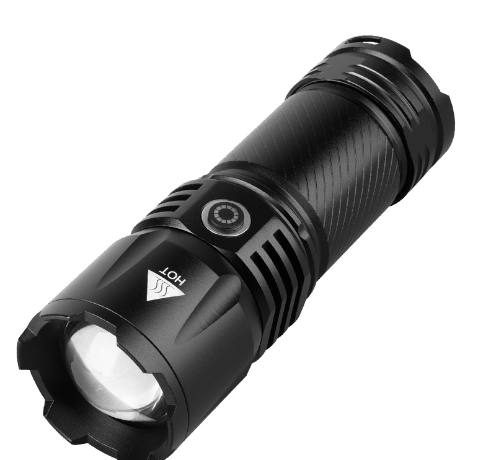 变焦白激光强光手电筒户外远射USB充电照明手电可手机充电