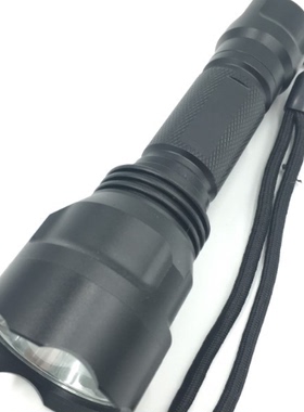 强光手电C8 紫光 绿光 红光18650家用远射 铝合金手电