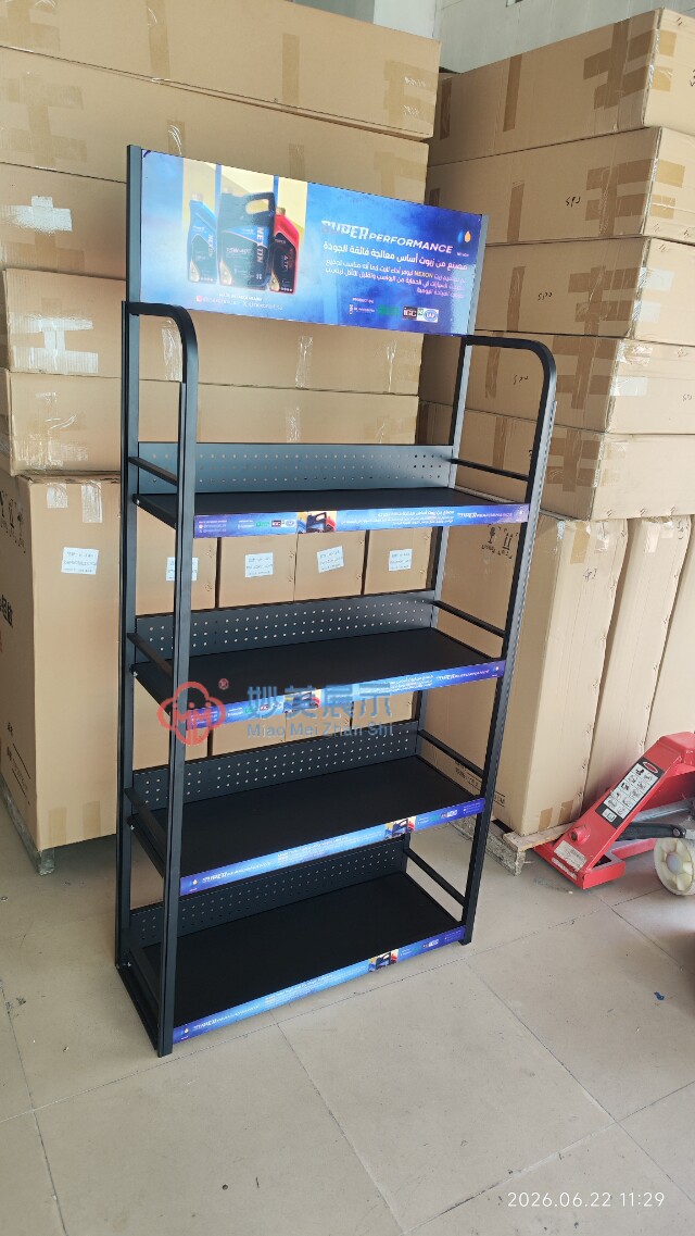 五金铁质机油展示架超市便利店小商品饮料促销零食化妆品多层货架