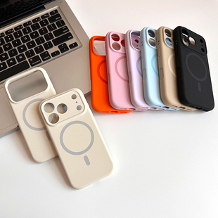 强磁磁吸适用苹果17Promax手机壳iPhone17Pro全包防摔高级男女新款软壳液态硅胶