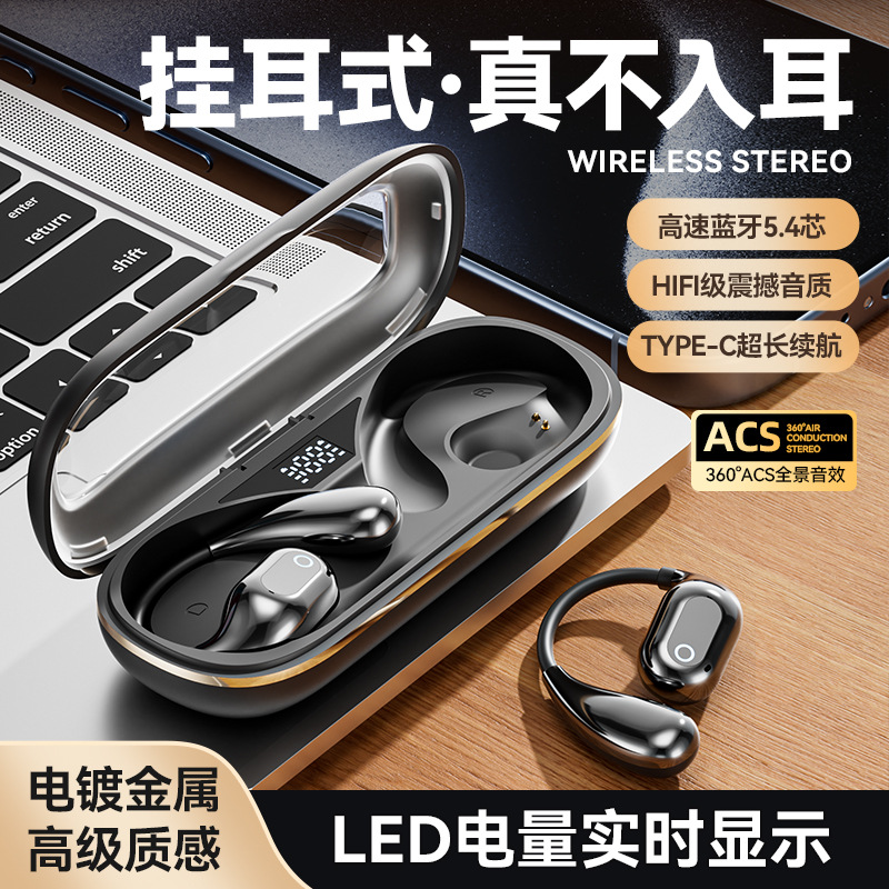 2025新款德国进口柏林之声224蓝牙耳机无线不入耳挂式降噪游戏运