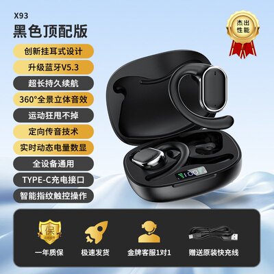 政府补贴德国进口十大名牌柏林之声蓝牙耳机X93挂耳式高音质佩戴5