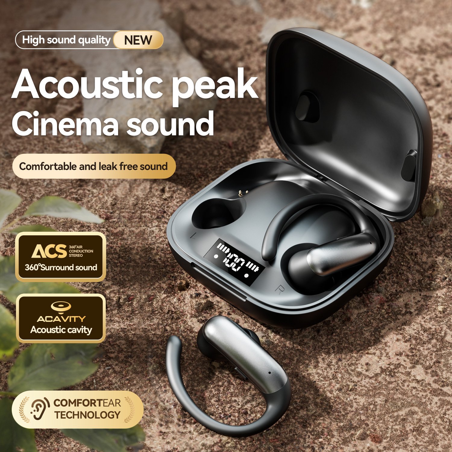 政府补贴曼哈顿德国进口柏林之声音质M144开放OWS挂耳式蓝牙耳机