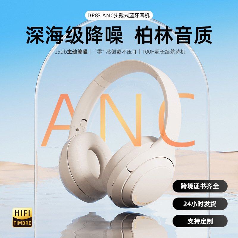 2025新款曼哈顿德国进口柏林之声音质头戴式耳机超长续航无线ANC