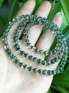 绿幽灵45678毫米手链女老矿天然水晶饰品手串diy项链多圈18年老店