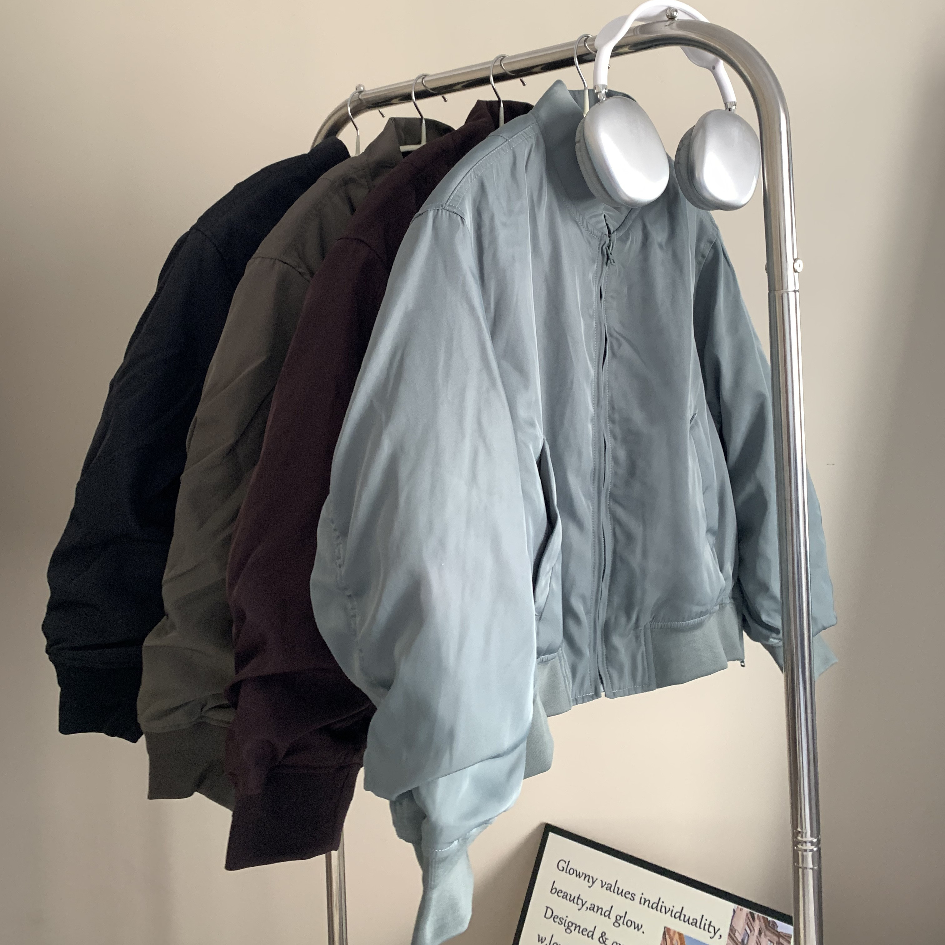 日单女装军旅式飞行员茄克外套春季新款宽松立领休闲棒球服夹克