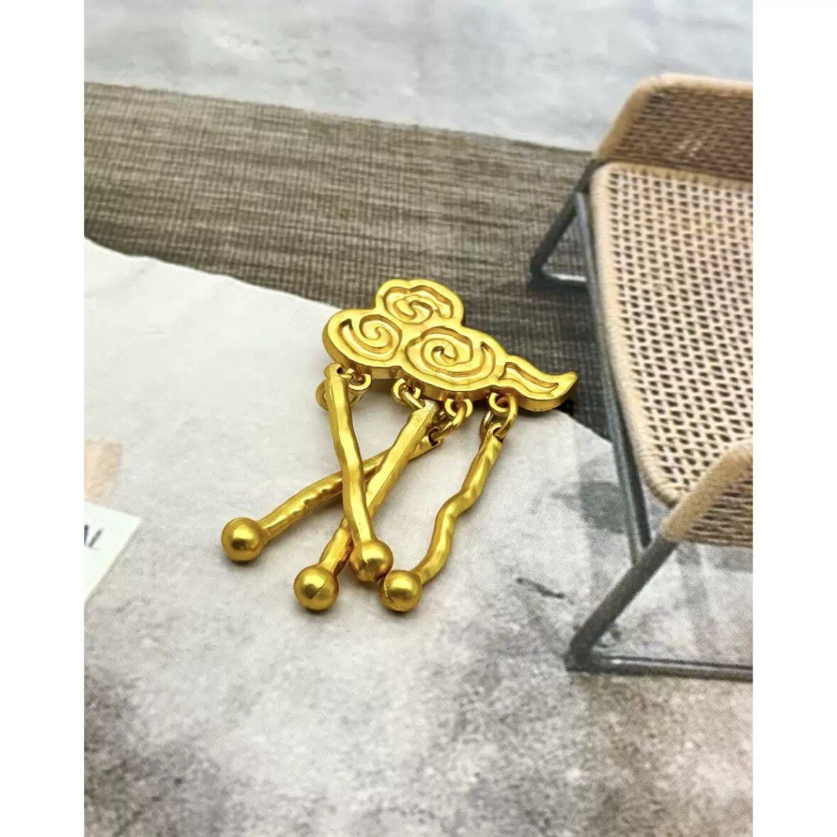 新中式国风祥云配饰女装旗袍汉服唐装马甲衬衫大衣扣3&times;4.5cm