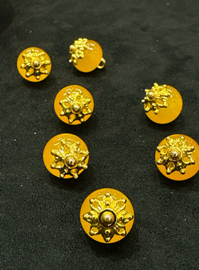 XITI黄色琉璃国风10mm不掉色旗袍服装辅料香云纱真丝