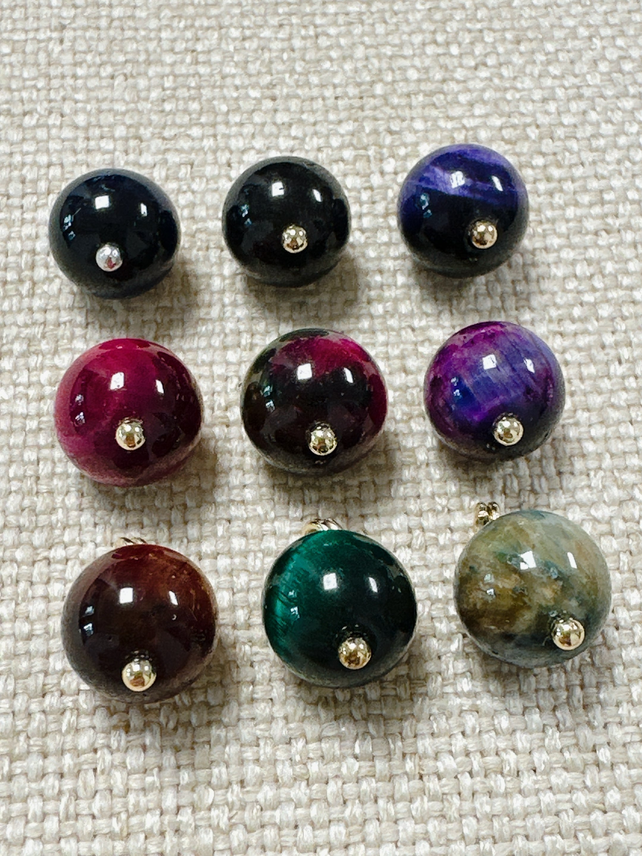 XITI新中式国风10mm多色虎眼石圆珠纽扣旗袍服装辅料,居家布艺,纽扣,淘宝优惠券,粉丝福利购,淘宝优惠卷