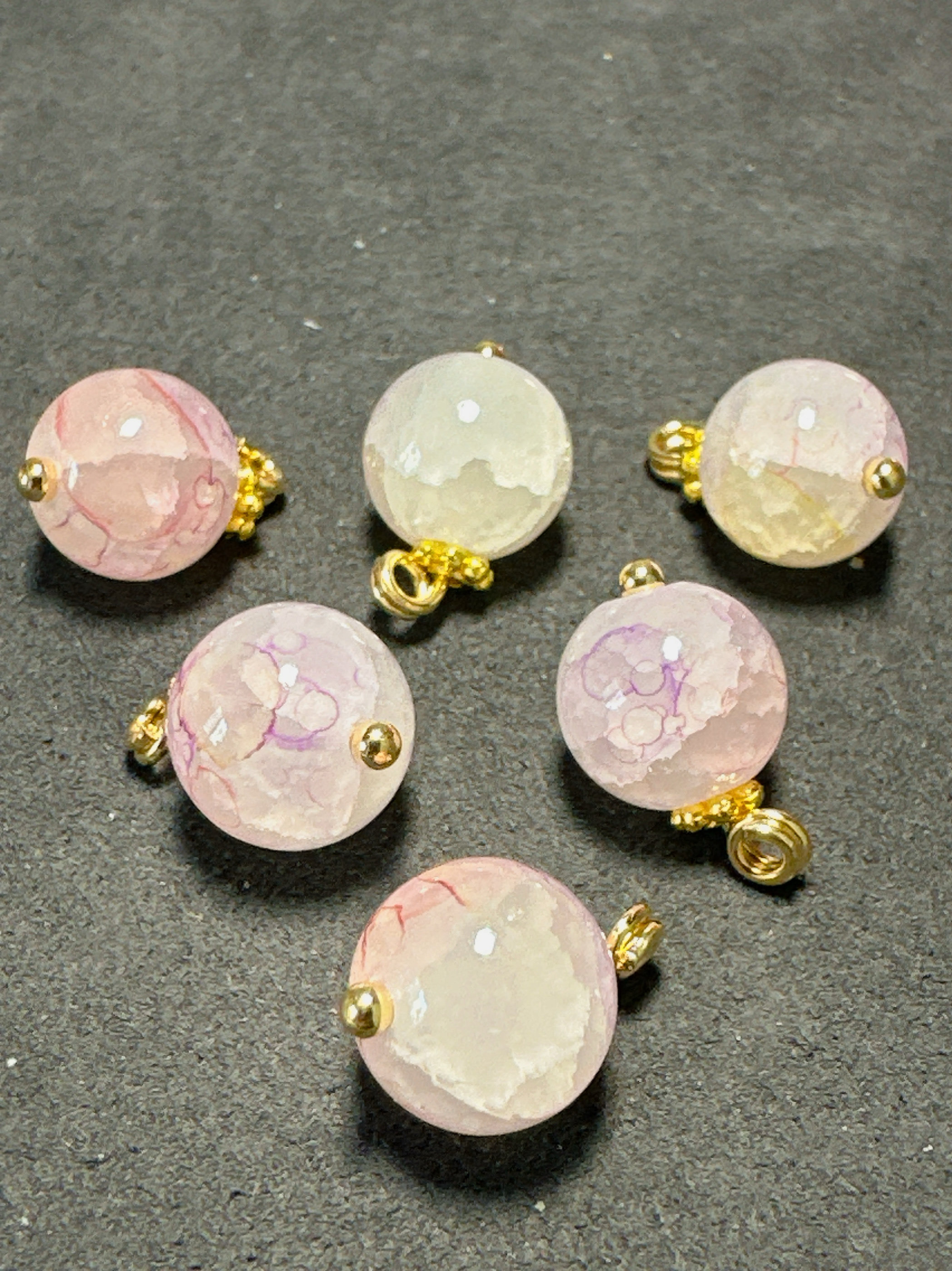 XITI10mm新中式国风渐变色粉裂紫猫眼石圆珠扣旗袍服装辅料香云纱,饰品/流行首饰/时尚饰品新,扣,淘宝优惠券,粉丝福利购,淘宝优惠卷