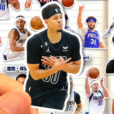 塞思库里贴纸高清防水篮球运动员Seth Curry装饰贴画贴手机行李箱