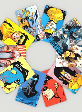 无敌少侠小卡双面高清加硬美国Image漫画Invincible无限战争卡片