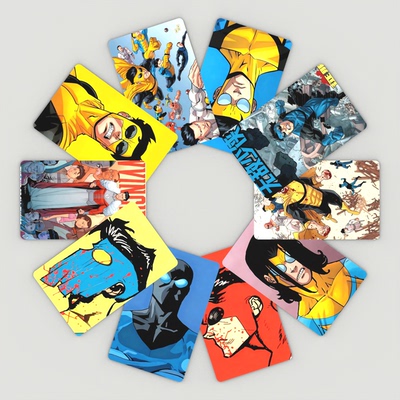 无敌少侠小卡双面高清加硬美国Image漫画Invincible无限战争卡片