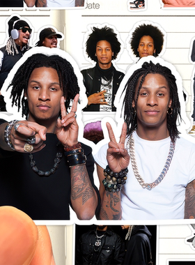 Les Twins贴纸高清防水Urban舞者Juste Debout大赛街舞收藏粘贴画