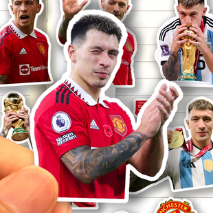 马丁内斯贴纸高清防水足球明星Martínez周边装饰贴画贴手机行李