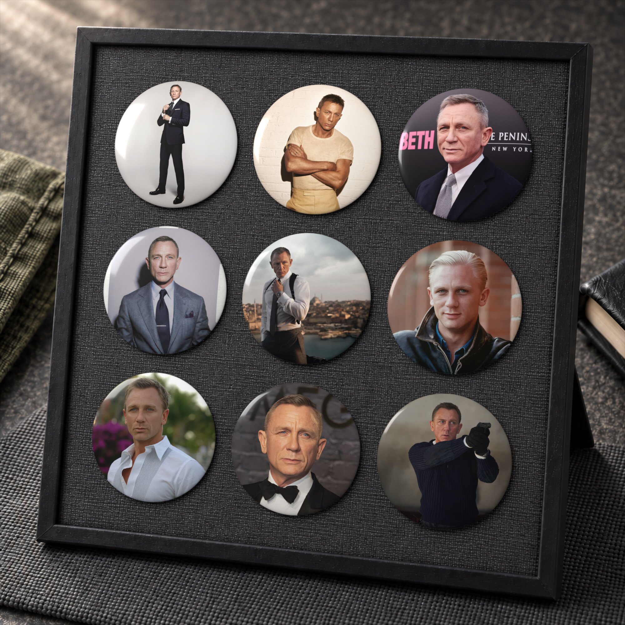 丹尼尔克雷格DanielCraig徽章演员英国男星吧唧马口铁欧美58mm