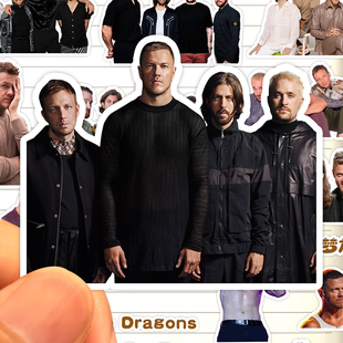 梦龙乐队贴纸高清防水经典收藏另类摇滚乐队ImagineDragons装饰画