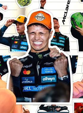 2025兰多诺里斯贴纸高清防水迈凯伦F1车队Lando Norris收藏粘贴画