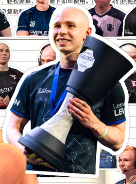 EliGE贴纸高清防水FaZeClan职业电竞选手csgo2收藏装饰手账粘贴画