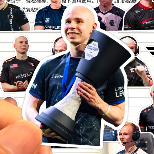 EliGE贴纸高清防水FaZeClan职业电竞选手csgo2收藏装饰手账粘贴画
