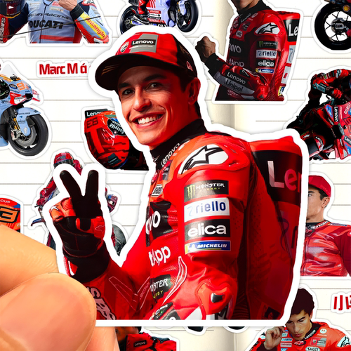 马克马奎斯贴纸高清防水MotoGP杜卡迪车队Marc Marquez小马哥贴画
