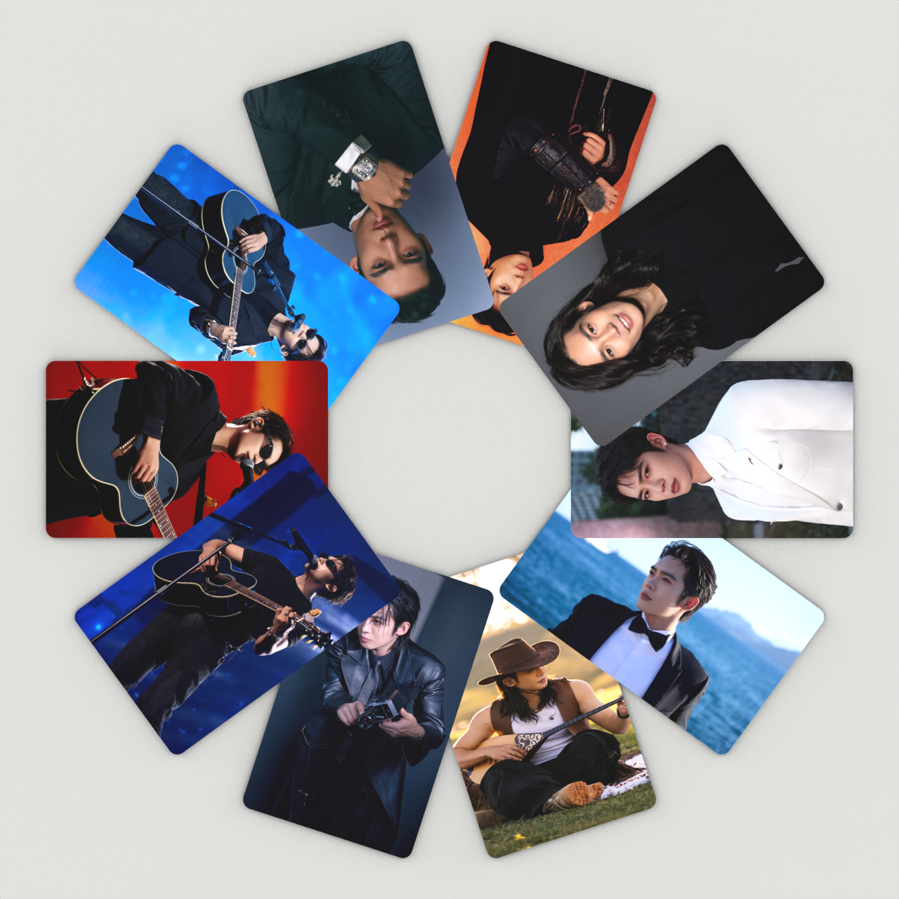 于适小卡双面高清加硬中国内地男演员Yosh应援写真收藏卡片拍立得