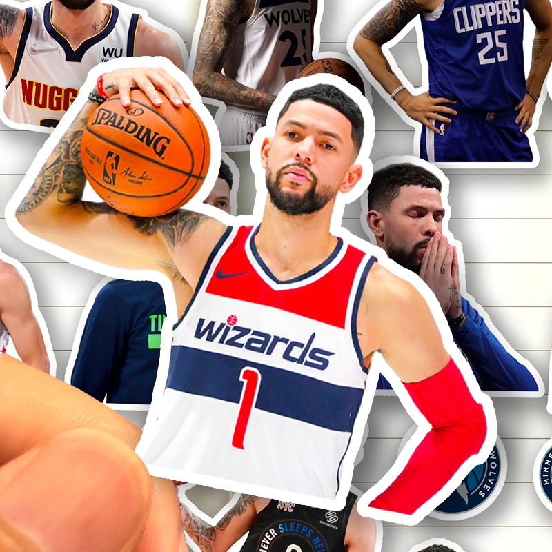 奥斯汀里弗斯贴纸高清防水蓝球运动员AustinRivers周边装饰贴画贴