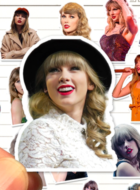 新款TaylorSwift高清贴纸midnights霉霉装饰贴手账日记防水不留胶
