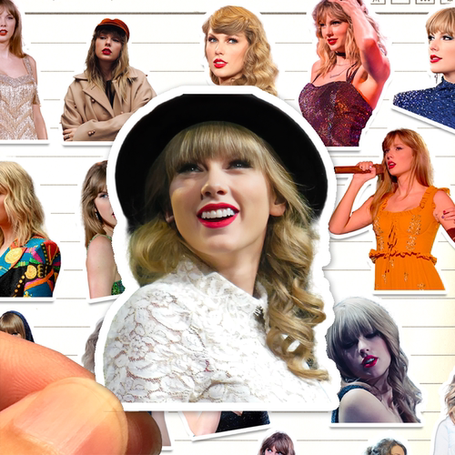 新款TaylorSwift高清贴纸midnights霉霉装饰贴手账日记防水不留胶