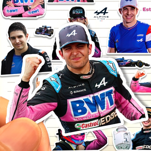 埃斯特班奥康贴纸高清防水F1方程式赛车手Esteban Ocon装饰粘贴画