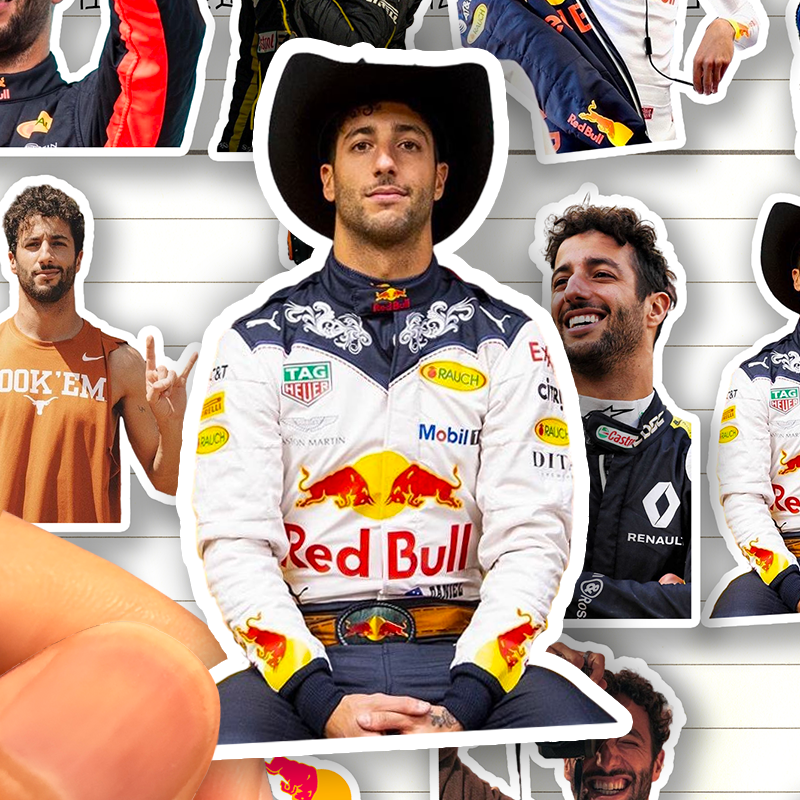 丹尼尔里卡多贴纸高清防水一级方程式F1赛车手Daniel Ricciardo贴-封面