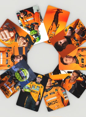 兰多诺里斯小卡高清双面加厚加硬迈凯伦F1车队Lando Norris收藏卡