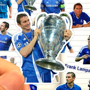 弗兰克兰帕德贴纸高清防水英格兰前足球运动员FrankLampard粘贴画