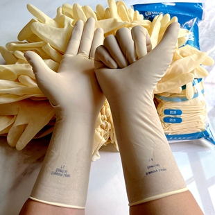 一次性加厚乳胶手套家务厨房牛筋胶皮劳保工作耐用女家政杀鱼水产