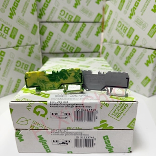 式 280 接线端子4线保护接地端子2.5mm² 轨装 837 833 834