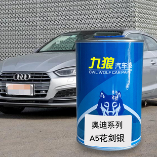 九狼汽车漆成品漆奥油漆迪A4A5改色漆花剑银柚木棕色白金色冰川白