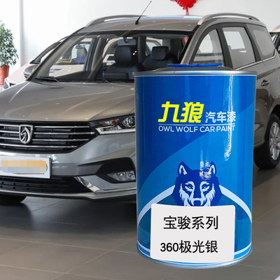 极光蓝色金属汽车漆