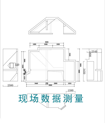 北京上门量房户型测量绘制原始数据结构尺寸家装餐饮办公等CAD图 - 封面