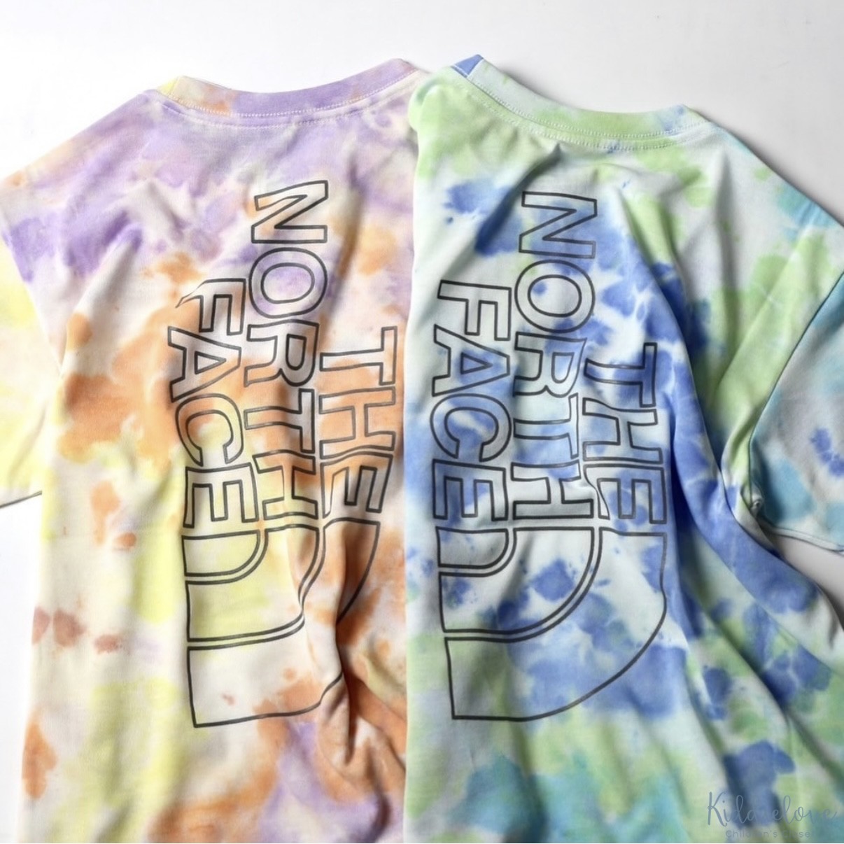 日本代购 童装 THE NORTH FACE 北脸配色logo宽松吸汗速干短袖T恤