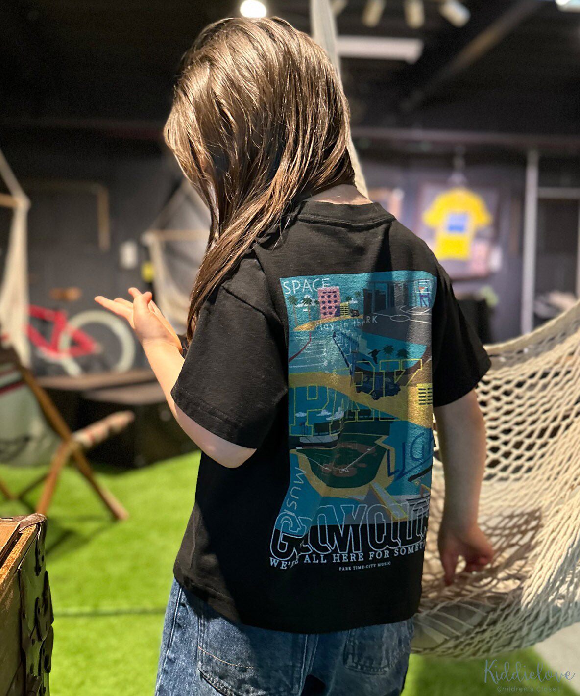 纯棉柔软后印花宽松休闲短袖T恤