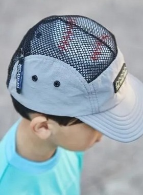 部分现货 日本 童装 THE PARK SHOP网眼透气拉链口袋防中暑鸭舌帽