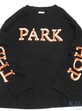 Kiddielove 日本代购 童装THE PARK SHOP纯棉反光印花文字长袖T恤
