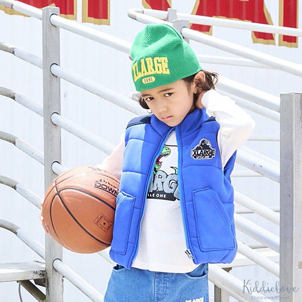 Kiddielove 日本代购 童装 X-largeKids 中夹棉休闲百搭马甲外套