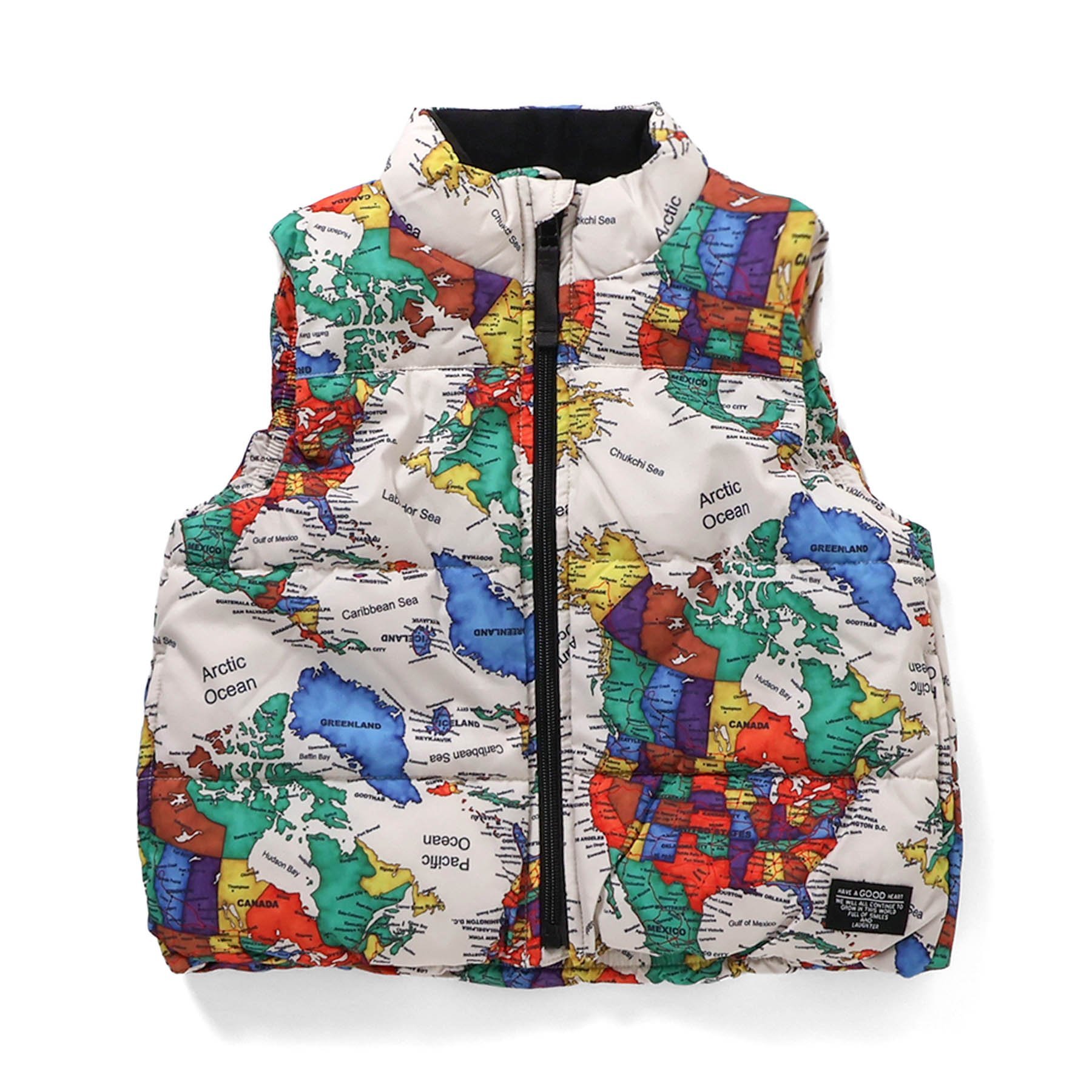 Kiddielove 日本代购 童装 F.O 蓬松夹棉轻量保暖立领马甲棉背心