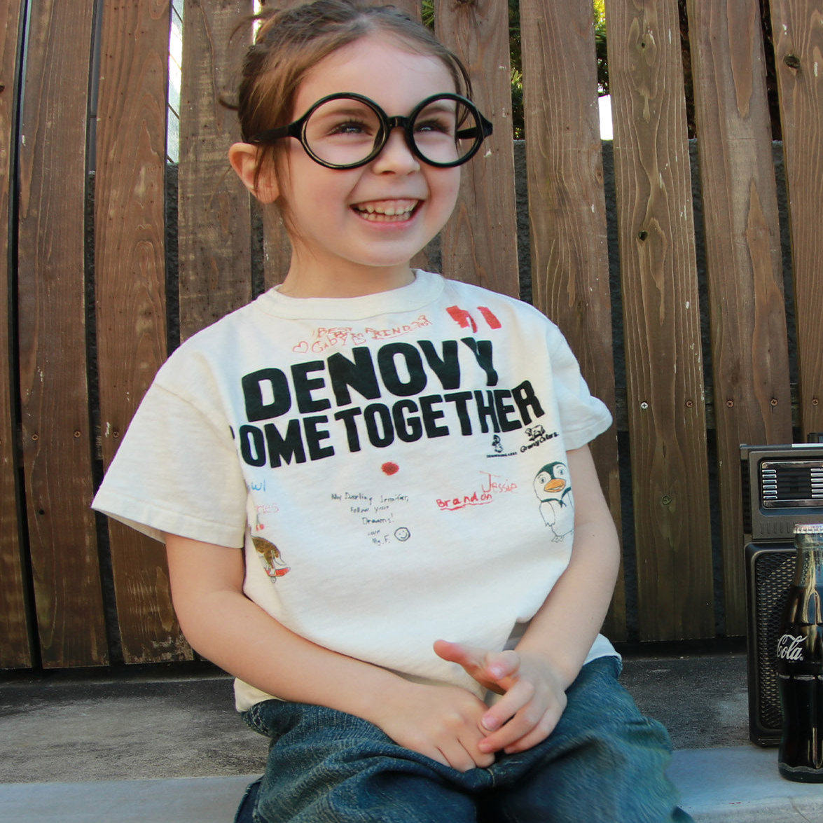 日本代购 童装 GROOVY COLORS 纯棉合作款宽版落肩休闲短袖T恤