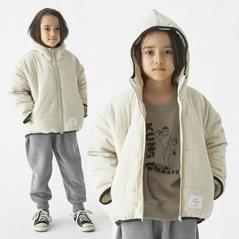 中夹棉拉链连帽保暖棉服冬外套