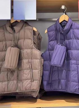 男装/女装空气棉服背心便携式保暖立领马甲无袖坎肩夹克E483632